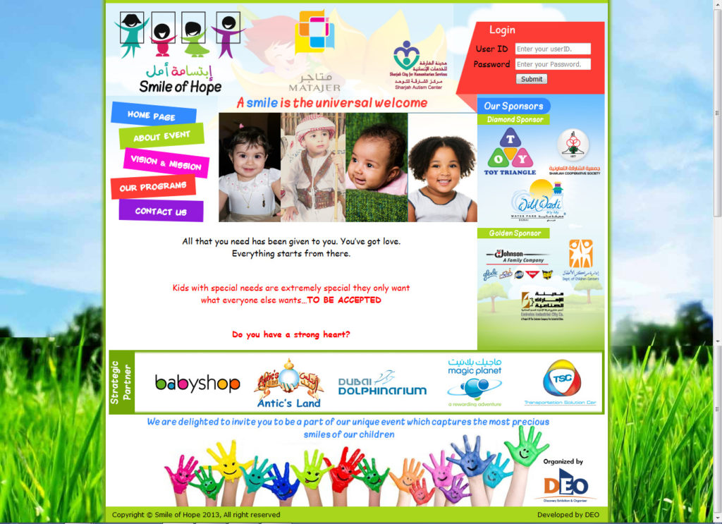 Smile of Hope Website – HTML, CSS